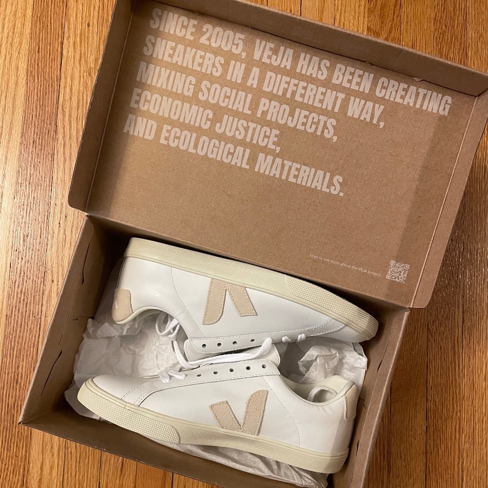 VEJA Esplar Extra-White Sable Sneakers